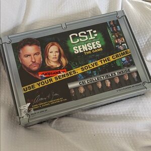 Rare Vintage CSI Senses The Game Collectible Set w Mini figurines Factory Sealed